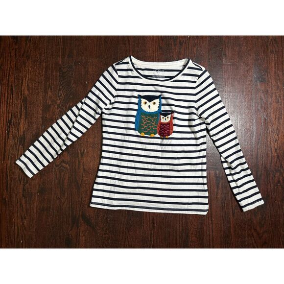 Talbots Open Crewneck Tee Owl Friends Size Small - Picture 6 of 8